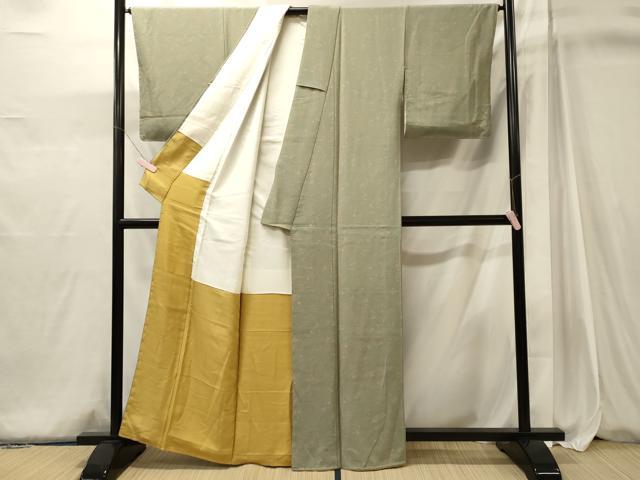 平和屋着物■上質な小紋 草花文 正絹 逸品 未使用 CABJ6953oy