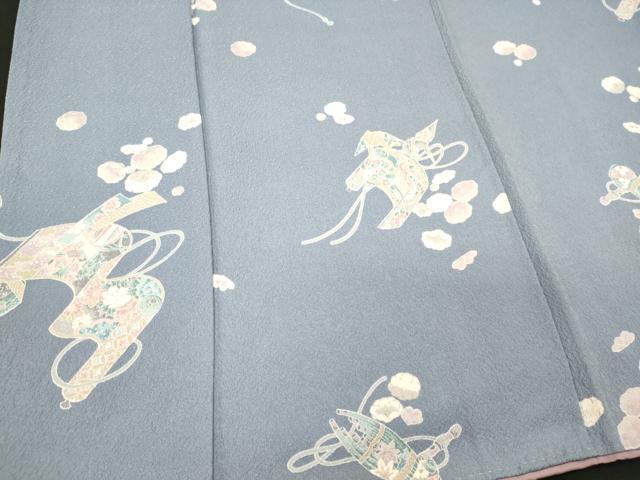 平和屋着物■上質な小紋 舞花吉祥文 正絹 逸品 CABJ6955oy