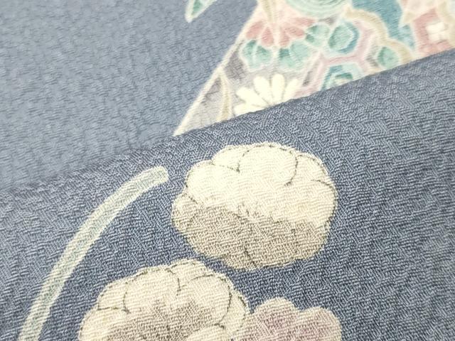 平和屋着物■上質な小紋 舞花吉祥文 正絹 逸品 CABJ6955oy