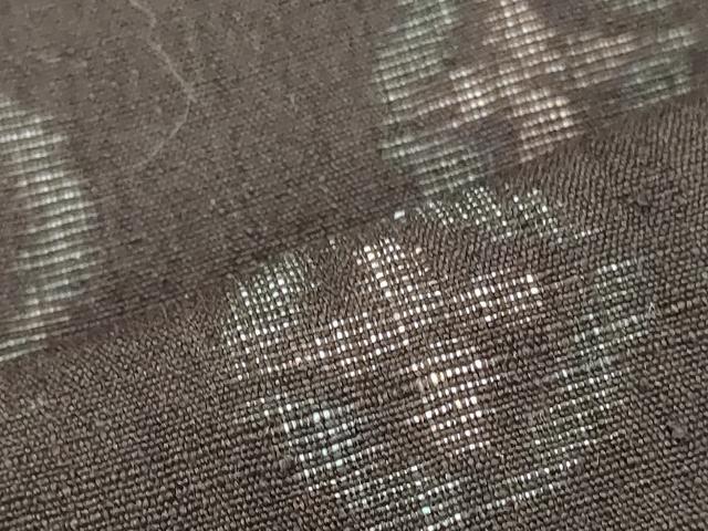 平和屋着物■上質な紬 七宝丸文 黒地 正絹 逸品 CABJ6961oy
