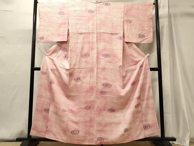 平和屋着物■上質な小紋 丸文 正絹 逸品 CABJ6965oy