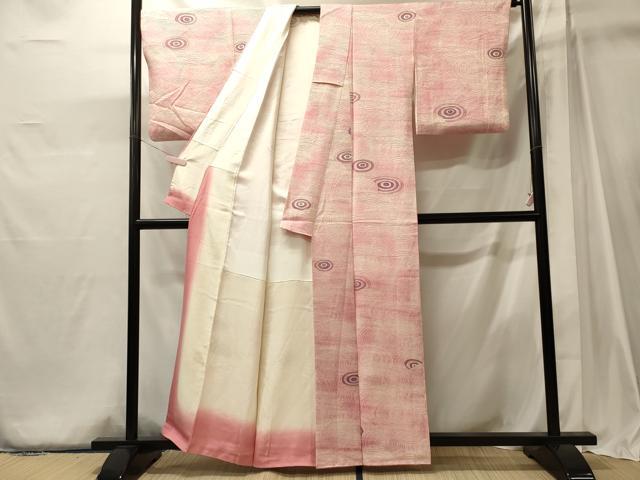 平和屋着物■上質な小紋 丸文 正絹 逸品 CABJ6965oy