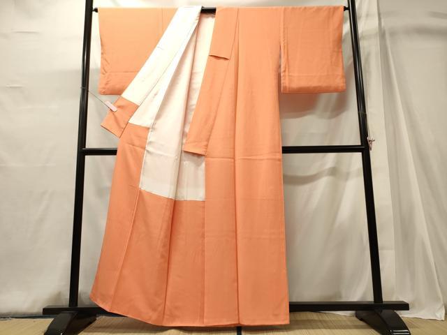 平和屋着物■上質な色無地 黄丹色 正絹 逸品 CABJ6970oy