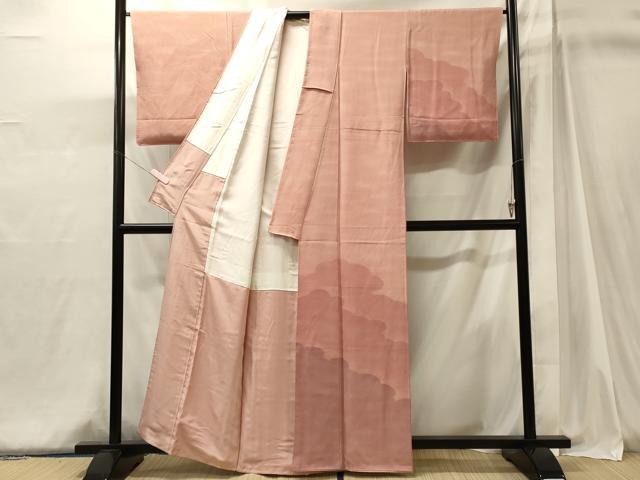 平和屋着物■訪問着 雲取り文 暈し染め 正絹 逸品 CABJ6975oy