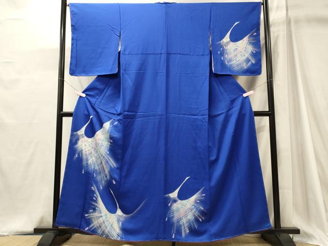 平和屋着物■訪問着 孔雀文 暈し染め 正絹 逸品 未使用 CABJ6988oy