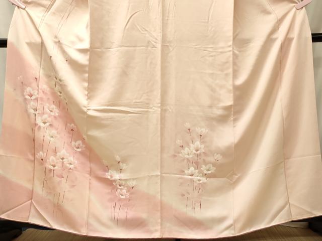 平和屋着物■訪問着 手描き 枝花文 暈し染め 正絹 逸品 CABJ6991oy