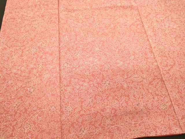 平和屋着物■上質な小紋 更紗花唐草文 正絹 逸品 CABJ6992oy