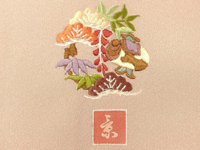 平和屋着物■豪華色留袖 作家物 風景花松文 暈し染め 正絹 逸品 CABJ7018oy