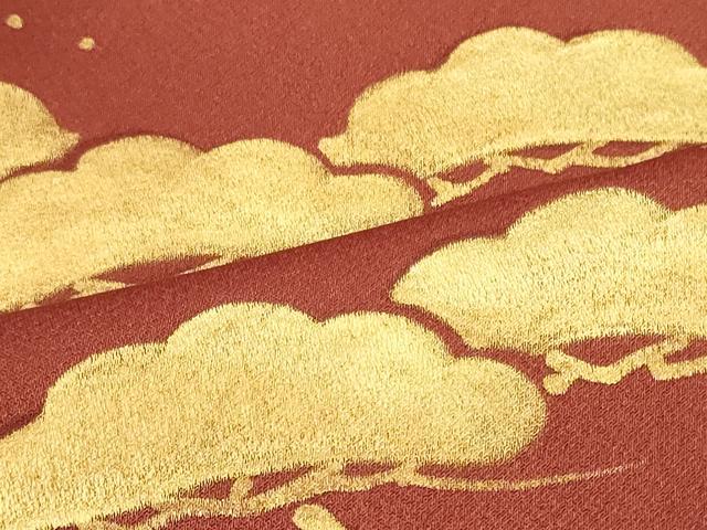 平和屋着物■豪華色留袖 笠松文 金彩 正絹 逸品 CABJ7021oy
