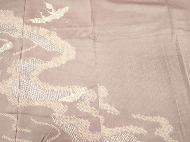 平和屋着物■訪問着 刺繍 飛鶴文 銀彩 正絹 逸品 CABJ7027oy