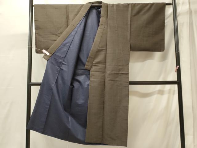 平和屋着物■男性 紬 縞 正絹 逸品 CABJ7029oy