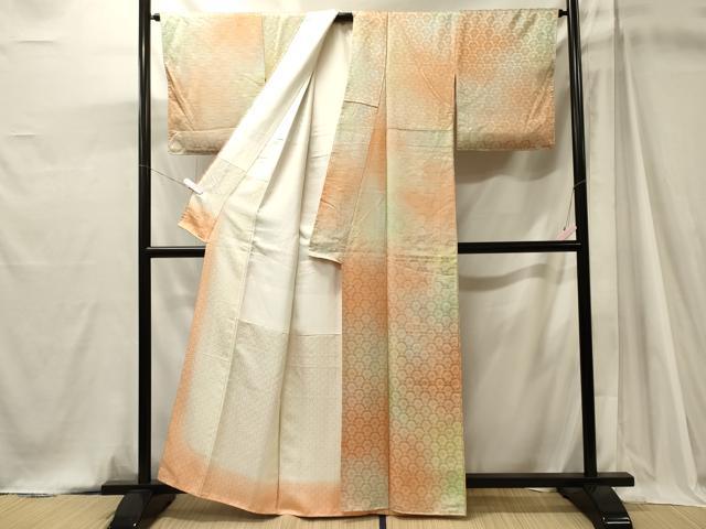 平和屋着物■上質な小紋 青海波文 暈し染め 正絹 逸品 CABJ7030oy