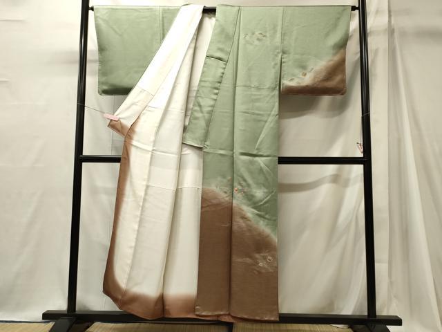 平和屋着物■訪問着 刺繍 宝尽し 暈し染め 金彩 正絹 逸品 未使用 CABJ7040oy