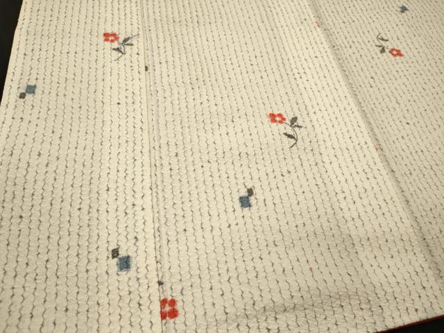 平和屋着物■上質な小紋 舞花文 正絹 逸品 CABJ7042oy
