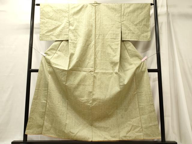 平和屋着物■上質な紬 亀甲花文 正絹 逸品 未使用 CABJ7046oy