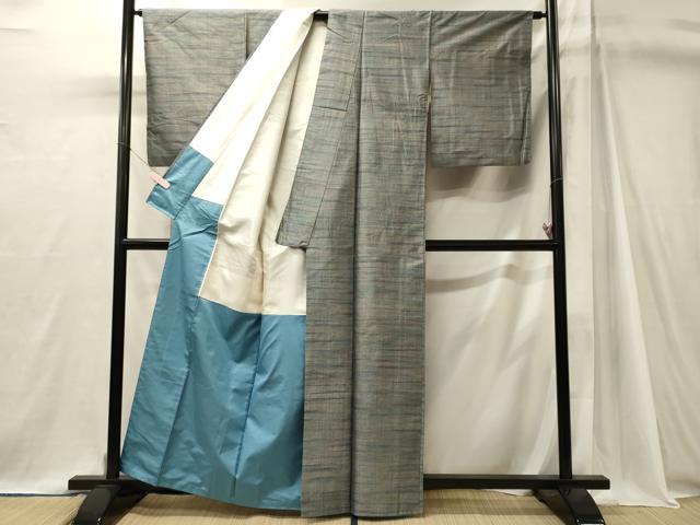 平和屋着物■上質な紬 霞文 正絹 逸品 CABJ7049oy