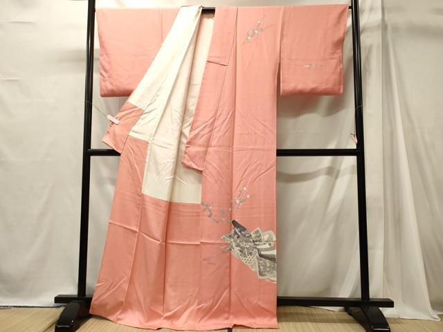平和屋着物■訪問着 人物枝梅文 正絹 逸品 CABJ7059oy