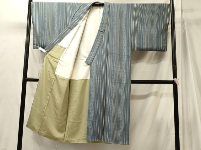 平和屋着物■男性 小紋 流線舞桜間道 正絹 逸品 CABJ7084oy