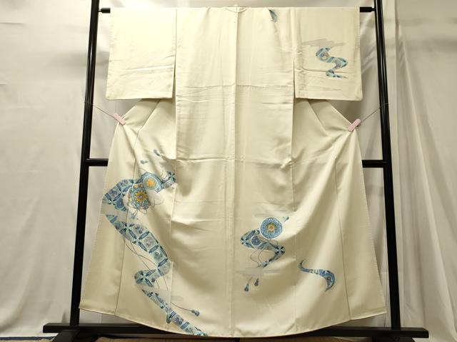 平和屋着物■訪問着 鏡裏花文 金彩 正絹 逸品 CABJ7085oy