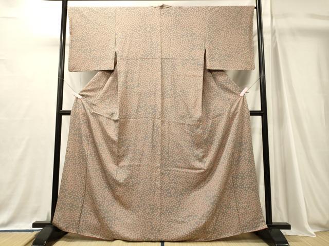 平和屋着物■上質な小紋 舞花文 正絹 逸品 CABJ7097oy