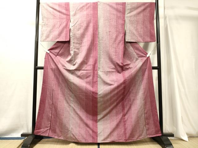 平和屋着物■上質な紬 間道 正絹 逸品 CABJ7158oy