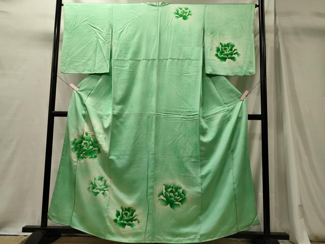 平和屋着物■訪問着 駒刺繍 舞花文 暈し染め 金彩 正絹 逸品 CABJ7163oy