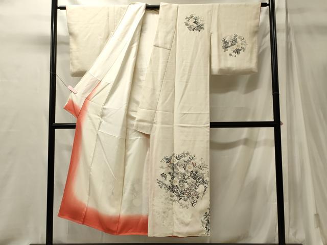 平和屋着物■訪問着 草花文 金彩 正絹 逸品 CABJ7165oy