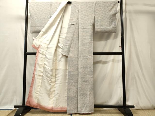 平和屋着物■上質な小紋 草花文 正絹 逸品 CABJ7196oy