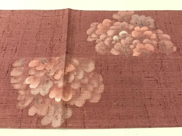 平和屋着物●太鼓柄袋帯 刺繍 生紬 樹林文 正絹 逸品 CABJ7216vp