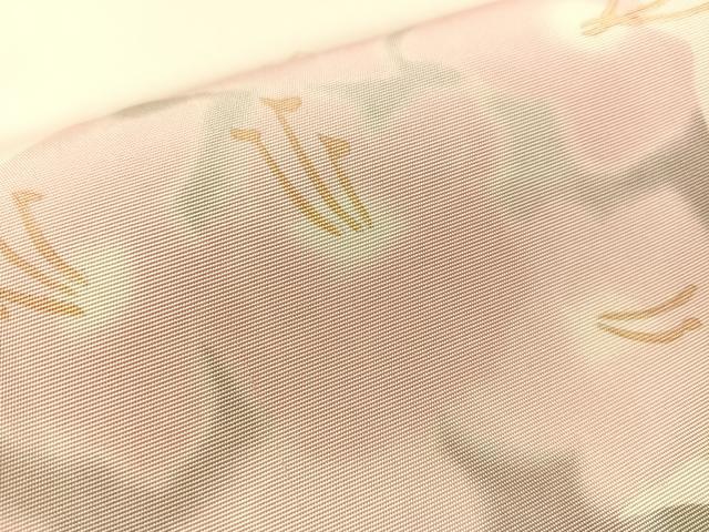 平和屋着物●高久空木の娘 高久尚子 ろうけつ染 塩瀬 九寸名古屋帯 枝花文 正絹 逸品 CABJ7248vp