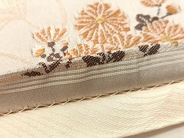 平和屋着物●西陣 川島織物 六通柄京袋帯 草花文 金糸 CABJ7261vp