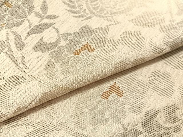 平和屋着物●本場筑前博多織 八寸名古屋帯 更紗唐草文 正絹 逸品 CABJ7266vp