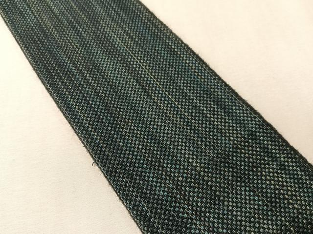 平和屋着物●男性 本場筑前博多織 両面 角帯 雨縞 正絹 逸品 CABJ7272vp