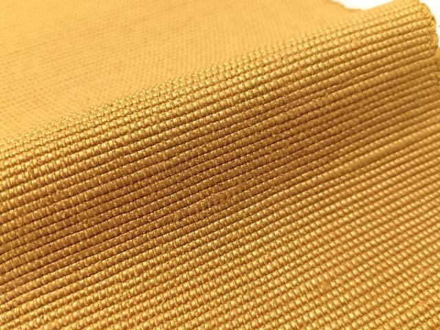 平和屋着物●男性 角帯 紬地 黄橡色 正絹 逸品 CABJ7274vp