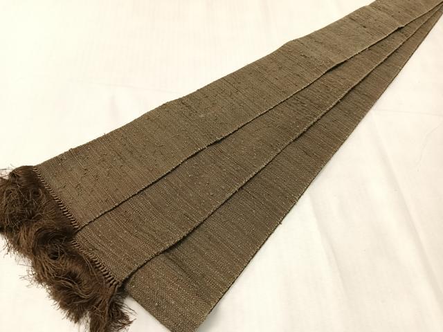 平和屋着物●男性 角帯 ひげ紬 霞文 正絹 逸品 CABJ7275vp
