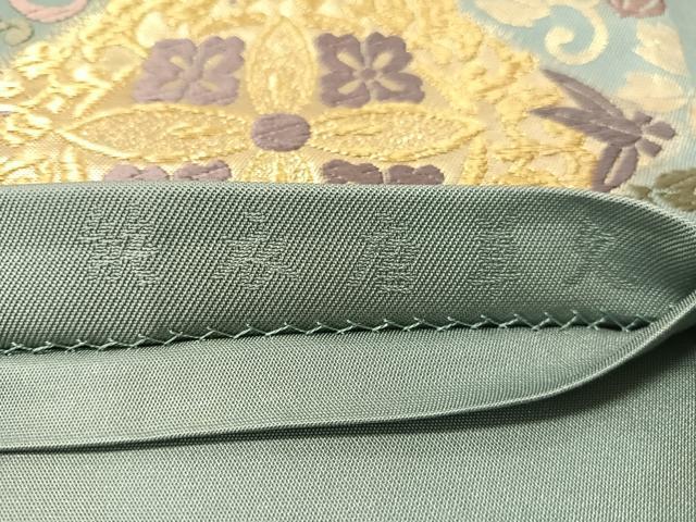 平和屋着物●六通柄袋帯 唐織 能衣唐草文 金糸 正絹 逸品 CABJ7297vp