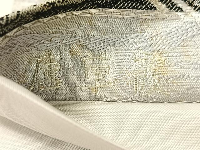 平和屋着物●六通柄袋帯 唐草霞 金銀糸 正絹 逸品 未使用 CABJ7303vp
