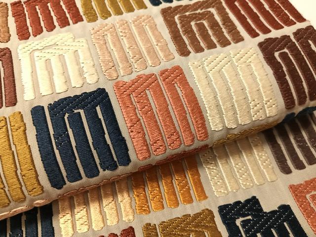 平和屋着物●六通柄袋帯 唐織 源氏香 正絹 逸品 CABJ7315vp