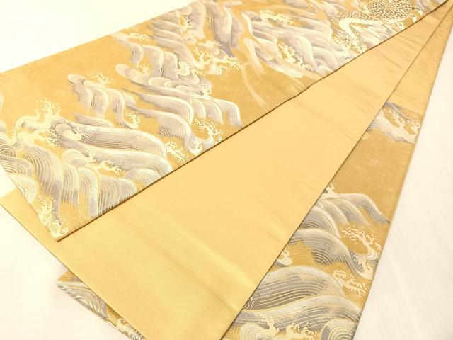 平和屋着物●六通柄袋帯 弐阡年記念帯 雲龍 金銀糸 正絹 逸品 CABJ7327vp
