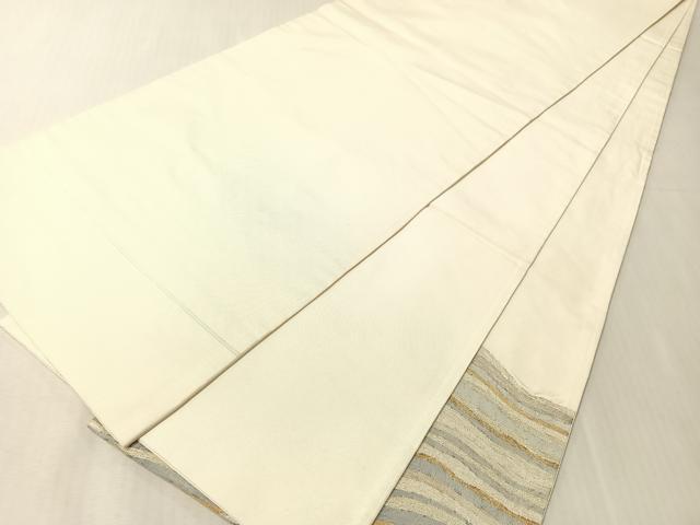 平和屋着物●太鼓柄袋帯 流線文 金銀糸 正絹 逸品 CABJ7372vp