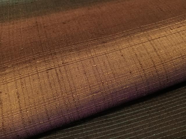 平和屋着物●全通柄袋帯 紬地 横段文 正絹 逸品 未使用 CABJ7418vp
