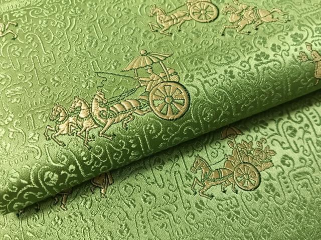 平和屋着物●丸帯 西洋人物風景文 正絹 逸品 CABJ7422vp