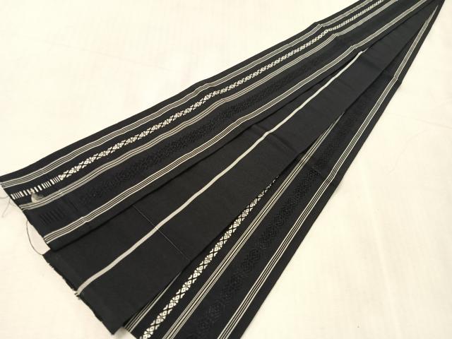 平和屋着物●男性 本場筑前博多織 角帯 献上 正絹 逸品 CABJ7432vp