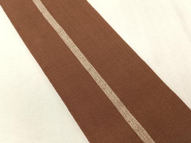 平和屋着物●竺仙 男性 角帯 間道 証紙付き 綿 逸品 CABJ7433vp