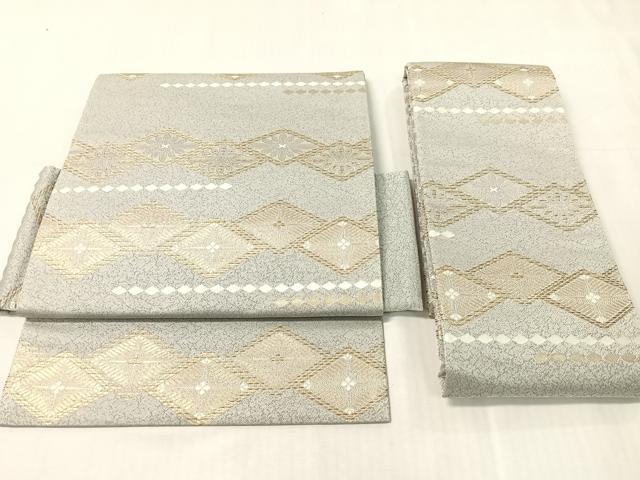 平和屋着物●つけ帯 花菱文 金糸 正絹 逸品 CABJ7442vp