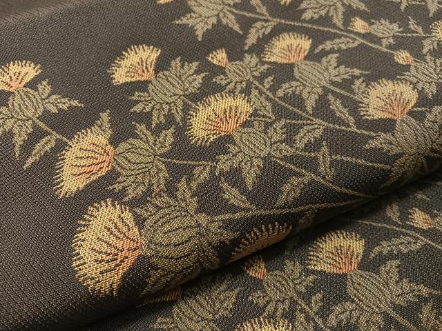 平和屋着物●全通柄袋帯 アザミ 正絹 逸品 CABJ7492vp