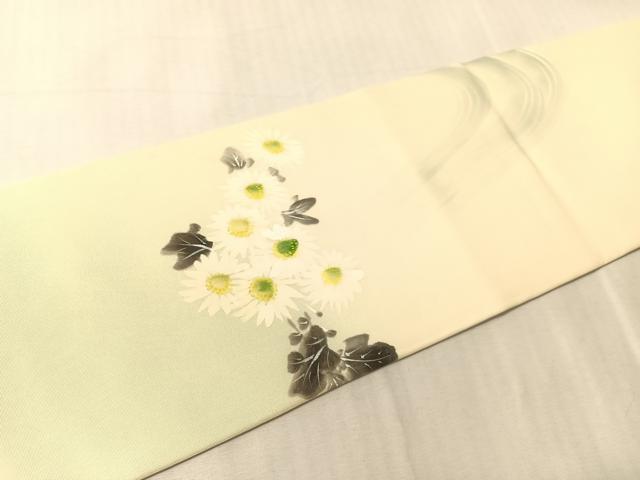 平和屋着物●東京友禅 熊谷好博子 九寸名古屋帯 手描き 能 正絹 逸品 CABJ7504vp
