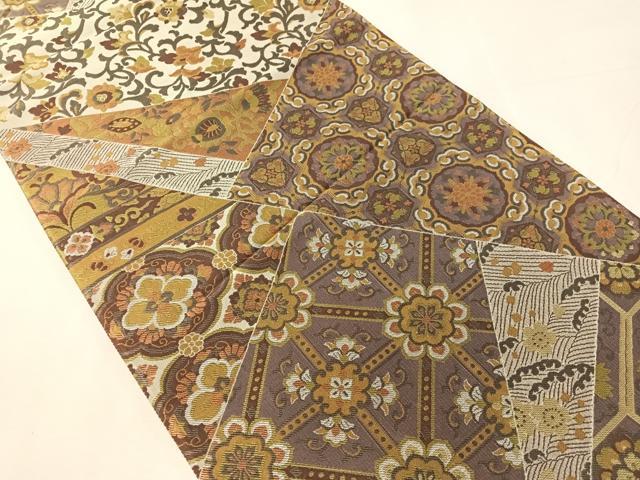 平和屋着物●六通柄袋帯 切嵌吉祥更紗文 正絹 逸品 CABJ7508vp