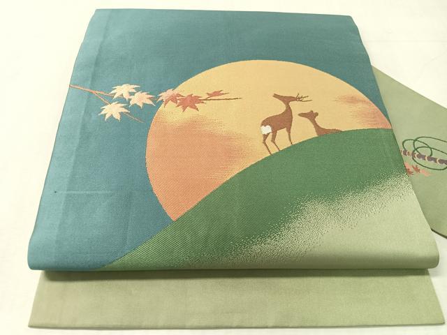 平和屋着物●九寸名古屋帯 夕霧 正絹 逸品 CABJ7523vp