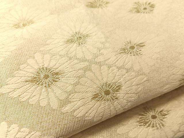 平和屋着物●西陣 六通柄袋帯 吉祥綴唐織 花菱文 金糸 正絹 逸品 CABJ7540vp